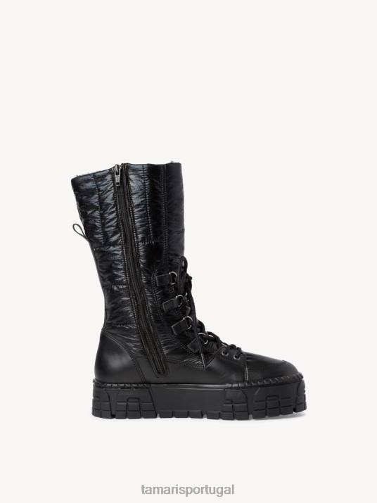 Tamaris mulheres botas - forro preto quente/preto D06N122