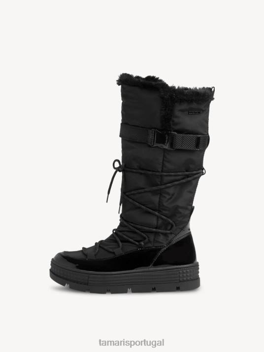 Tamaris mulheres botas - forro preto quente/preto D06N476