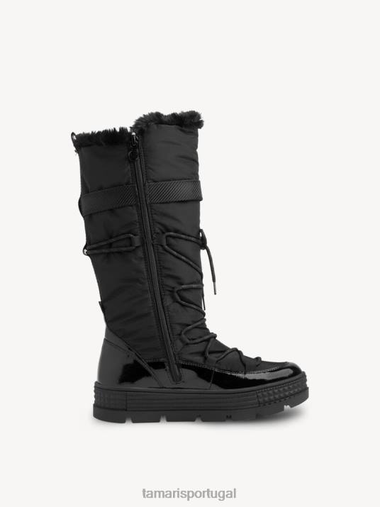 Tamaris mulheres botas - forro preto quente/preto D06N476