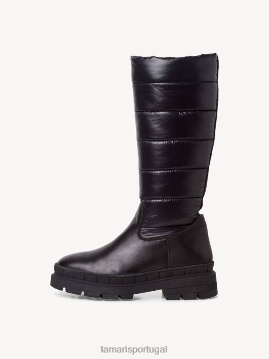 Tamaris mulheres botas - forro preto quente/preto brilhante D06N873