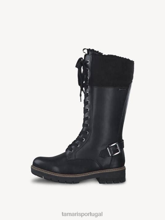 Tamaris mulheres botas - forro preto quente/preto mate D06N1887