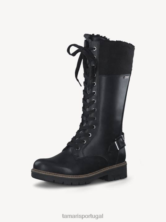 Tamaris mulheres botas - forro preto quente/preto mate D06N1887