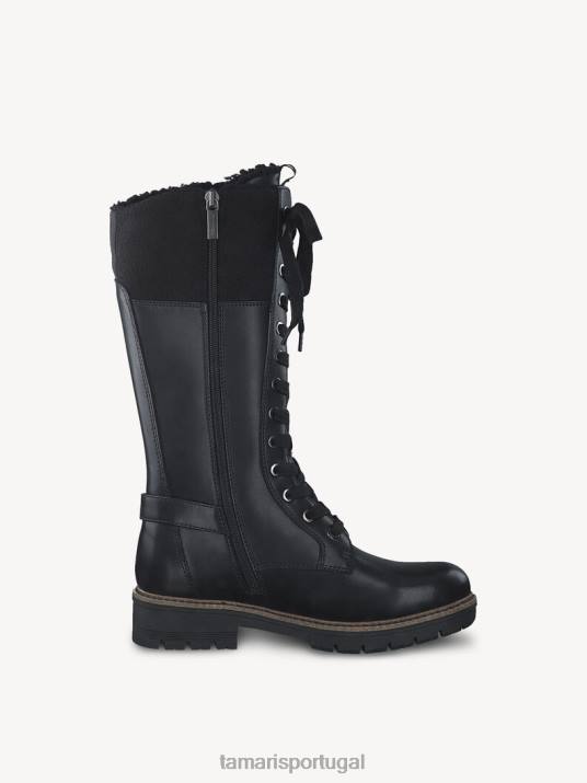 Tamaris mulheres botas - forro preto quente/preto mate D06N1887