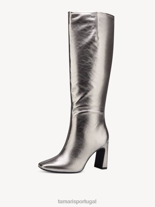 Tamaris mulheres botas - metálico/platina D06N607