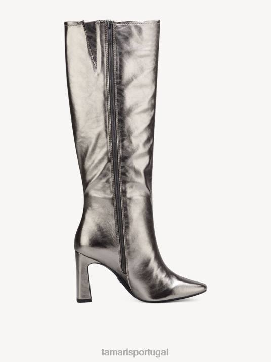 Tamaris mulheres botas - metálico/platina D06N607