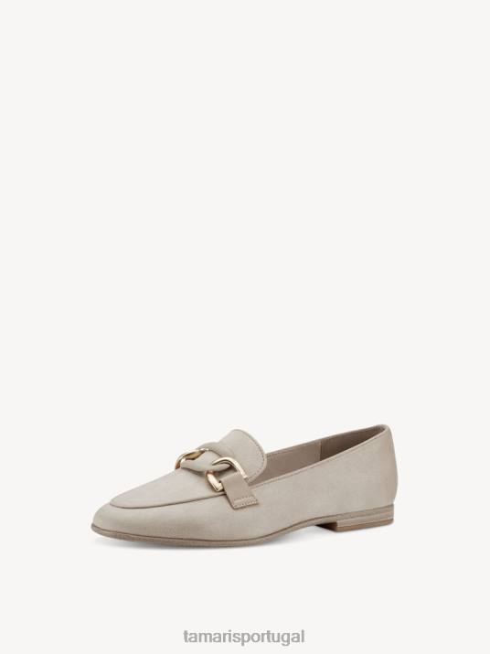 Tamaris mulheres chinelo - camurça bege/taupe D06N1086