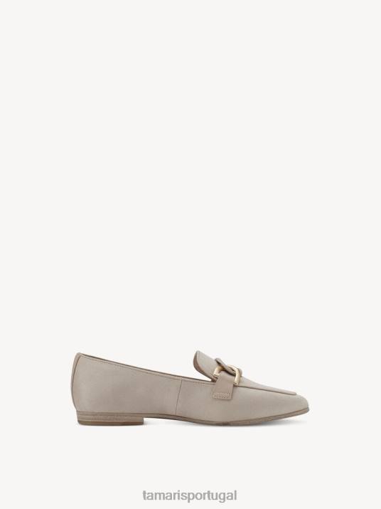 Tamaris mulheres chinelo - camurça bege/taupe D06N1086