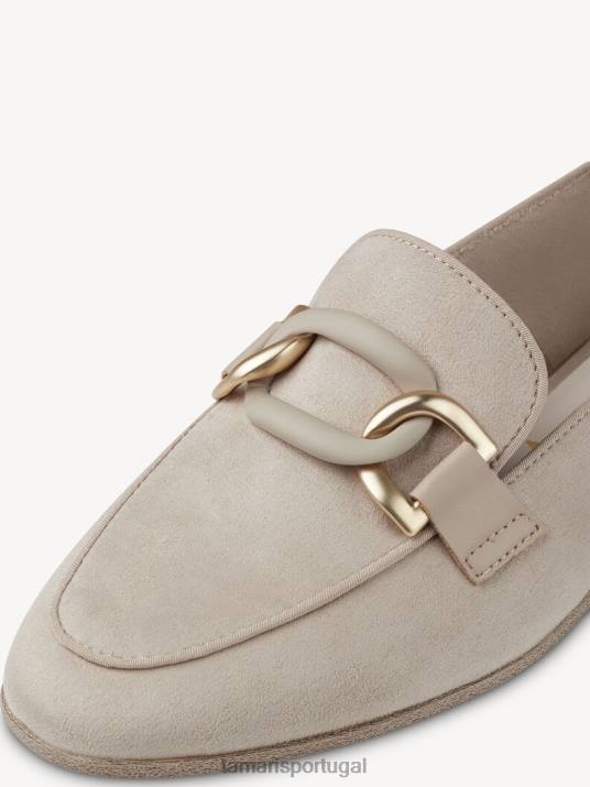 Tamaris mulheres chinelo - camurça bege/taupe D06N1086