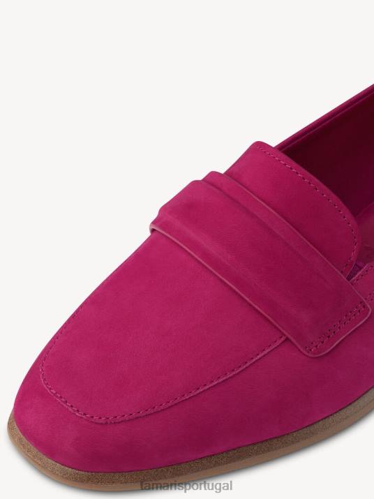 Tamaris mulheres chinelo de couro - rosa/fuxia D06N1462