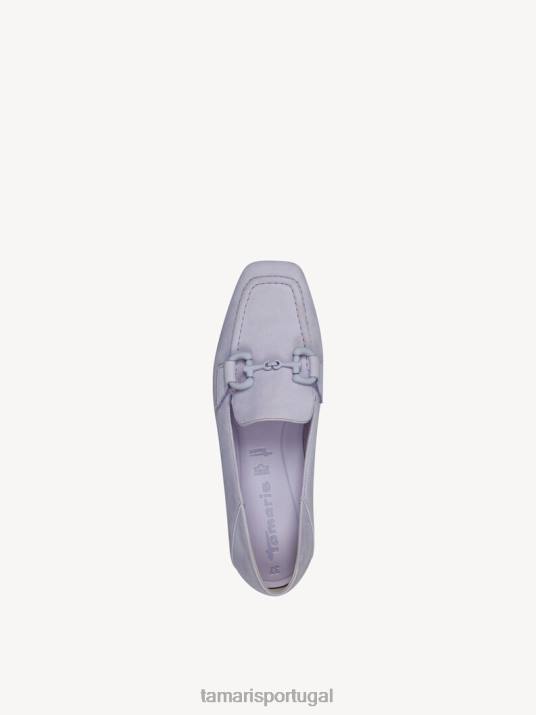 Tamaris mulheres chinelo de couro - roxo/lavanda D06N1003