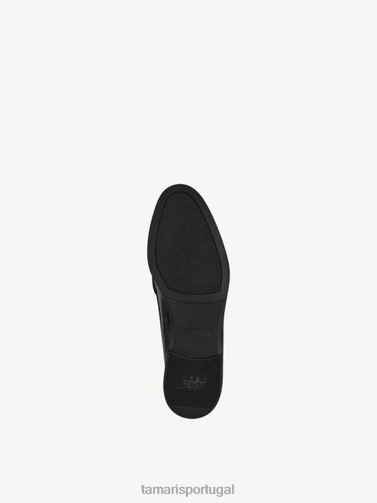 Tamaris mulheres chinelo - preto/preto patente D06N1398