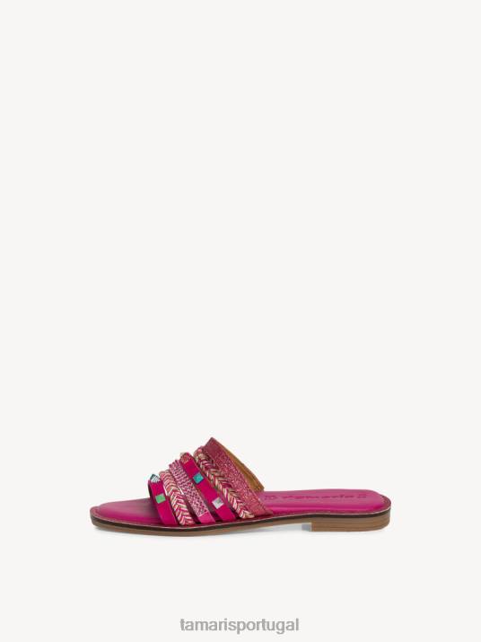 Tamaris mulheres mule - rosa/fuxia multi D06N119