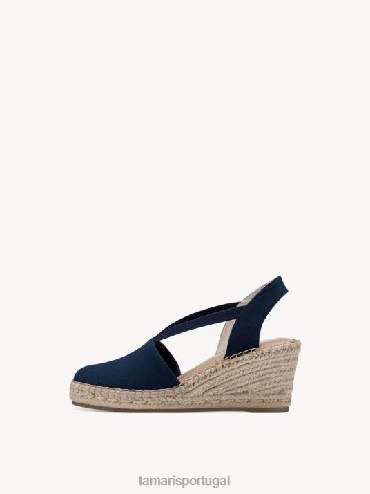 Tamaris mulheres espadrill - azul/marinho D06N834