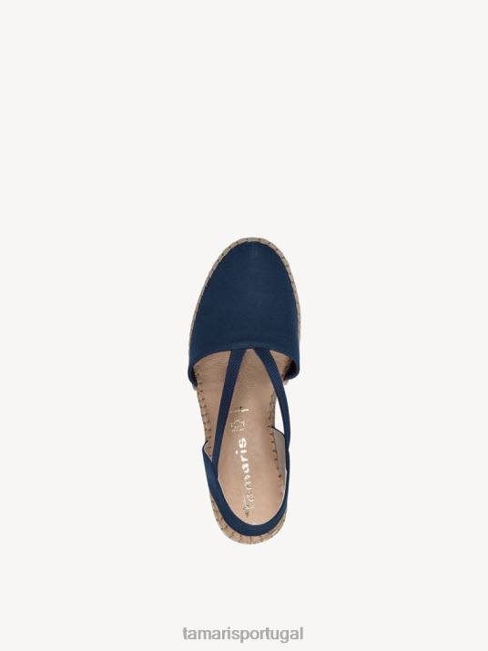 Tamaris mulheres espadrill - azul/marinho D06N834