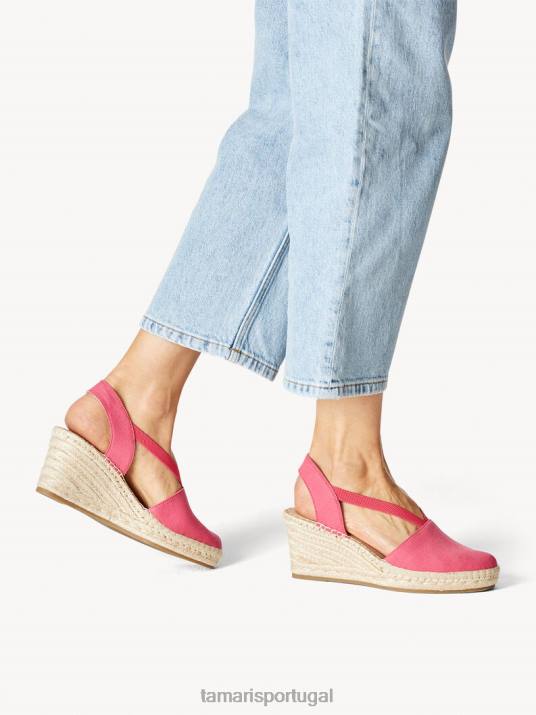 Tamaris mulheres espadrill - rosa/framboesa D06N1822