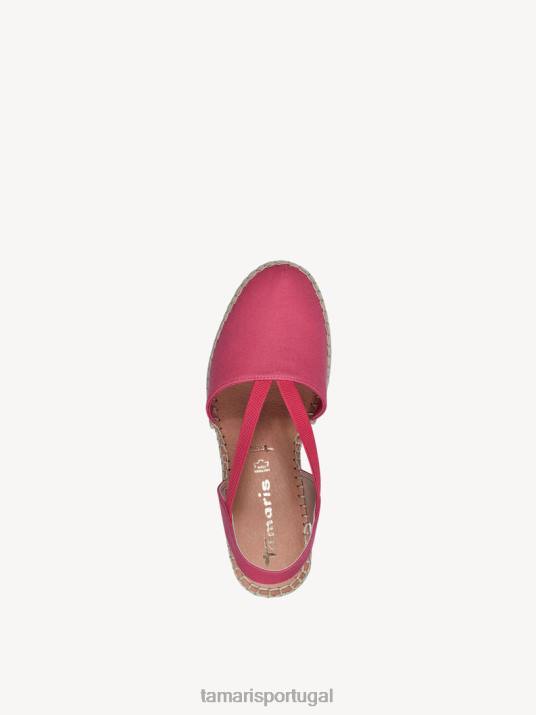 Tamaris mulheres espadrill - rosa/framboesa D06N1822