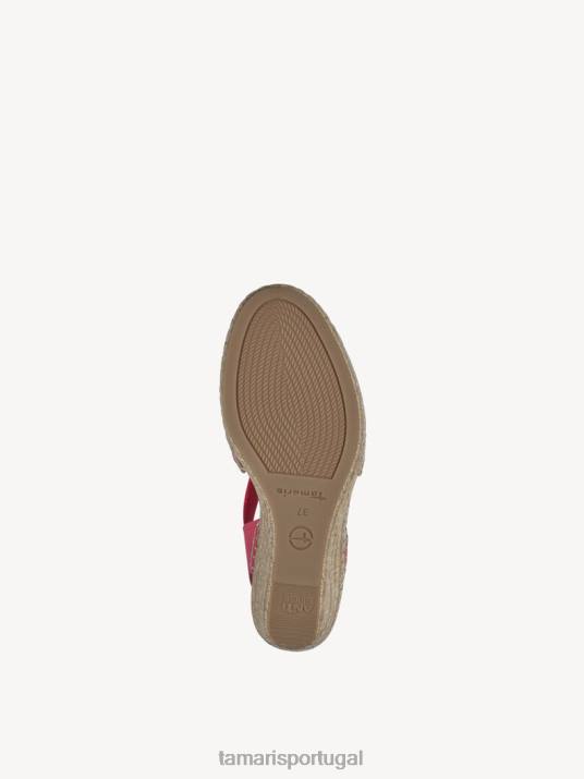 Tamaris mulheres espadrill - rosa/framboesa D06N1822