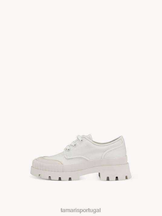 Tamaris mulheres sapatos baixos - branco/offwhite D06N1638