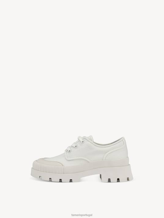 Tamaris mulheres sapatos baixos - branco/offwhite D06N1638