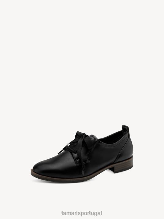 Tamaris mulheres sapatos baixos - preto/preto mate D06N1873