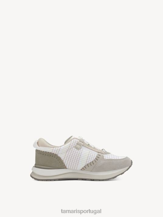 Tamaris mulheres sapatilha - pente branco/offwhite D06N112