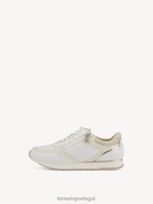 Tamaris mulheres sapatilha - pente branco/offwhite D06N1588