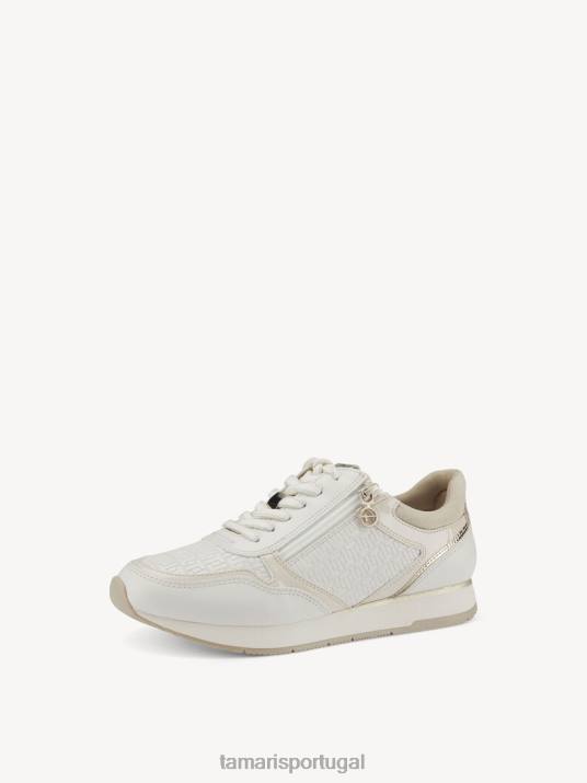 Tamaris mulheres sapatilha - pente branco/offwhite D06N1588