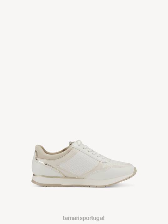 Tamaris mulheres sapatilha - pente branco/offwhite D06N1588