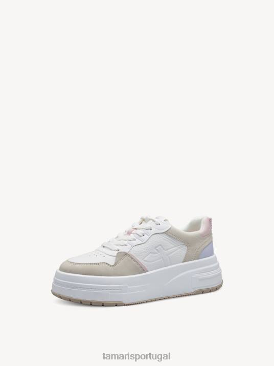 Tamaris mulheres sapatilha - pente branco/offwhite D06N1698