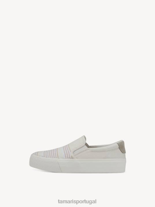 Tamaris mulheres sapatilha - pente branco/offwhite D06N749