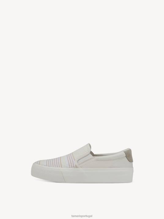 Tamaris mulheres sapatilha - pente branco/offwhite D06N749