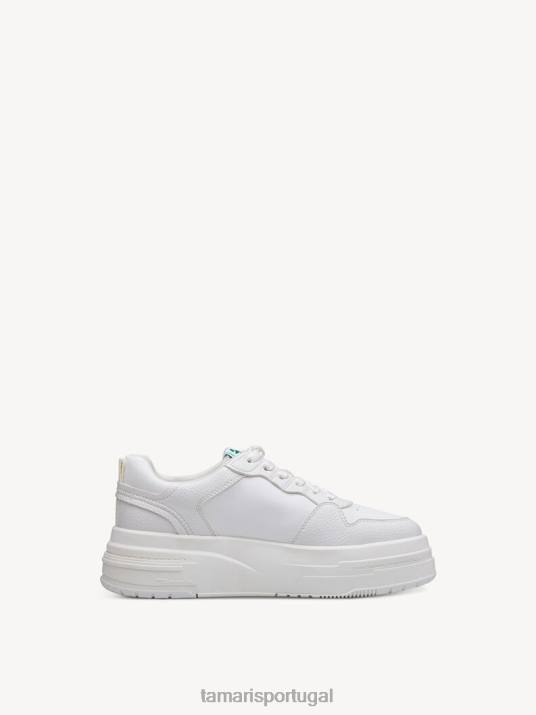 Tamaris mulheres tênis - uni pente branco/branco D06N1702