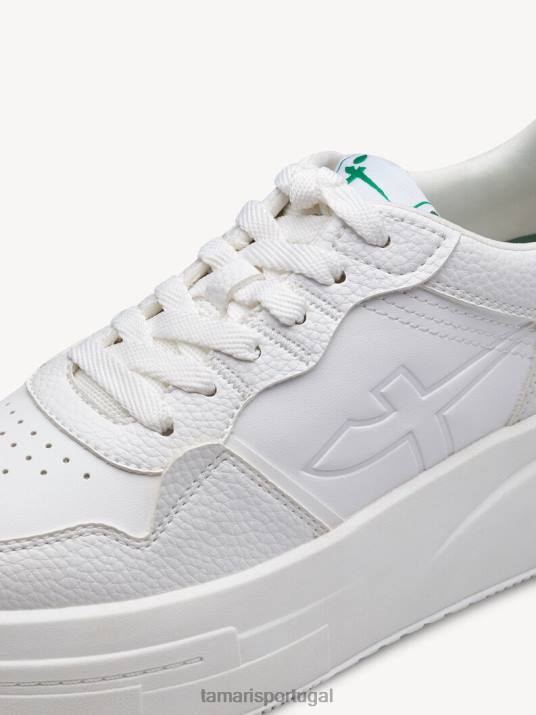 Tamaris mulheres tênis - uni pente branco/branco D06N1702